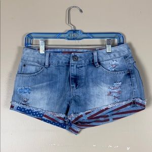 American Flag Jean Short Size 5/6